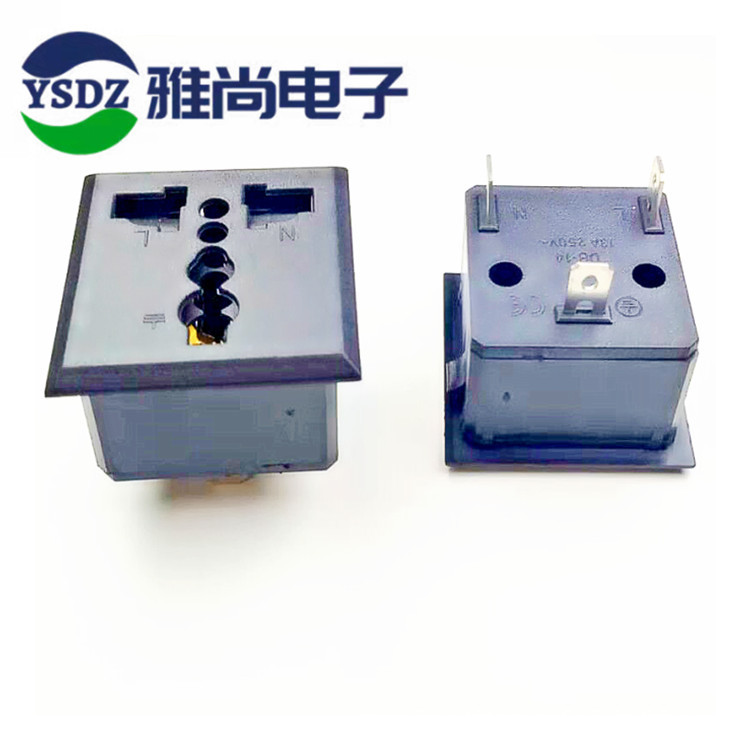 万能电源电源插座带安全盖 排插品字电源插座 逆变器 AC电源插座