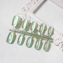 【皎瓏】工廠新款電鍍穿戴甲光療質感新工藝預製甲成品甲片批發