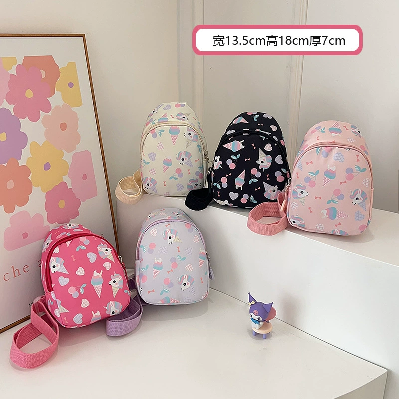 Trend cute universal shoulder bag for leisure for early age, cartoon chest bag, trend of season