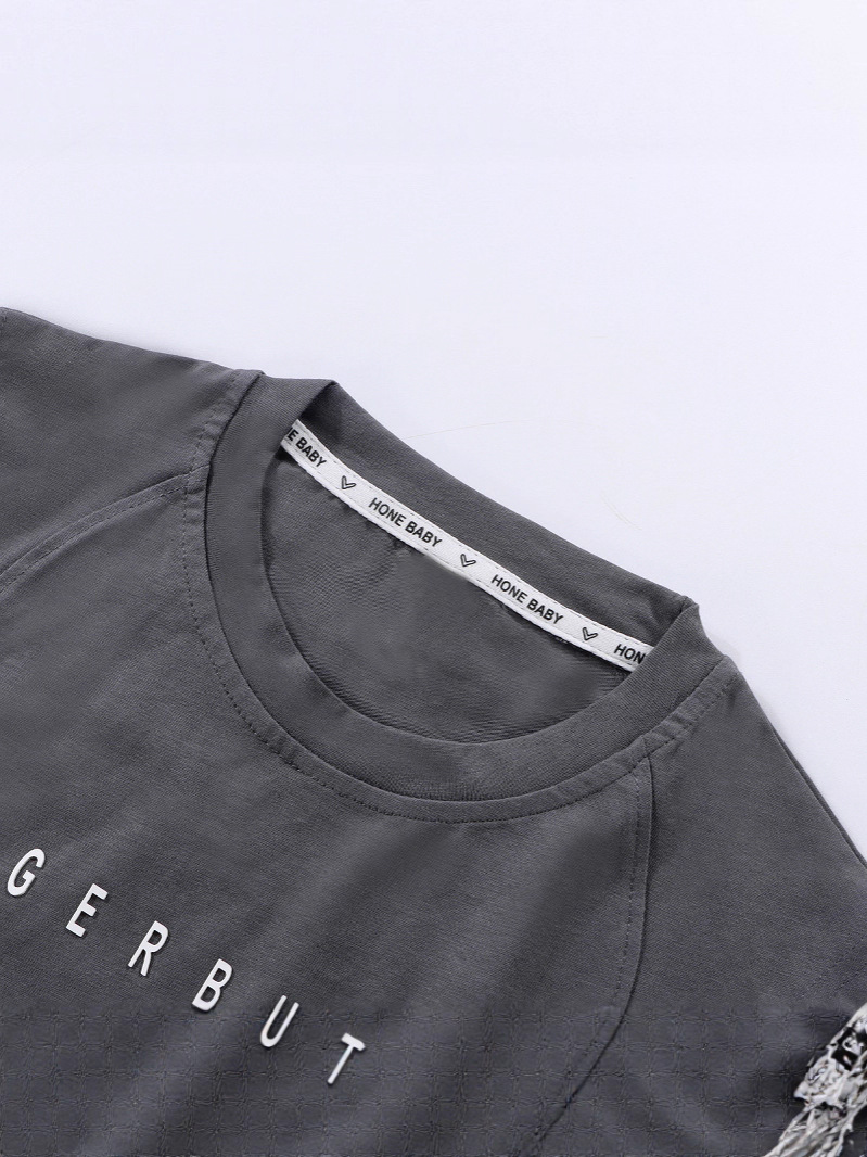 Procesamiento personalizado delgado juego deportivo sin mangas para niños chaleco de verano chaleco de niños pantalones cortos de estilo grande