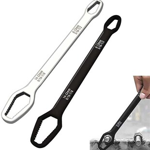 Multi-Functional Plum Blossom Wrench, Double-Headed Self-Tightening Universal Wrench, 8-22mm, Special-Shaped Wrench with Electroplating on Both Ends