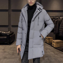 棉衣2021冬季韩版新款大码羽绒服中长款男士加厚棉服外套外贸男装