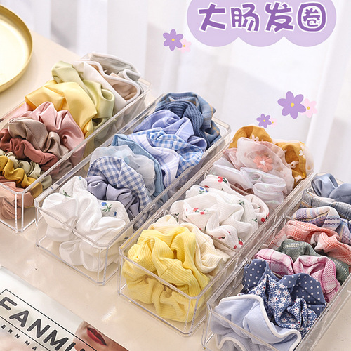 Fat intestine head rope pig intestine hair ring female ins internet celebrity hair tie rubber band simple temperament French intestine ring hair accessory