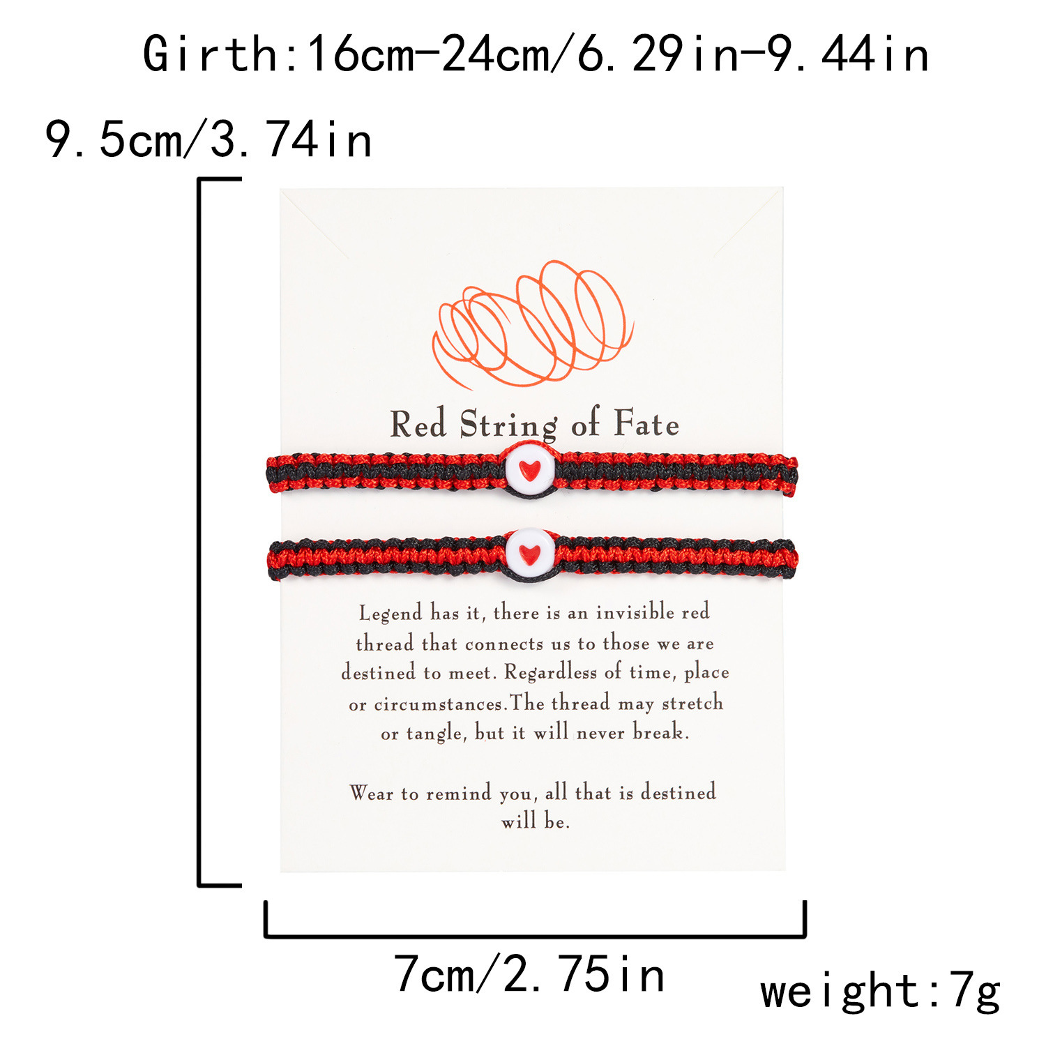 Vendita calda creativo due pezzi rosso corda braccialetto fortunato fatto a mano tessitura amore coppia fidanzata gioielli_voghion.com