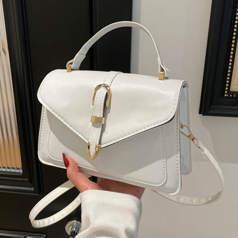 Bolso bandolera de moda con hebilla para el día a día y el tiempo libre, bolso pequeño cuadrado de mano._voghion.com