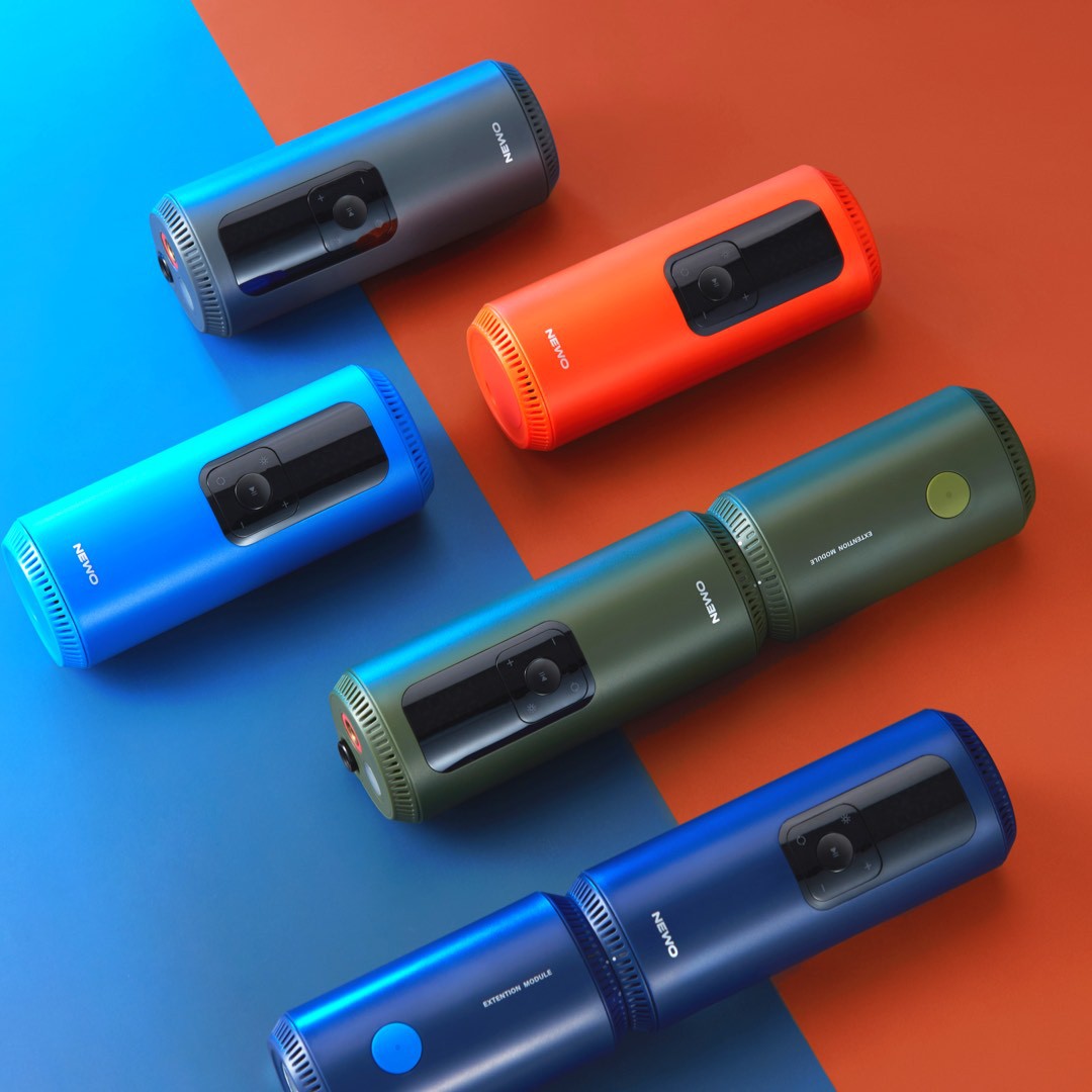 新款迷你便携式无线快速充气宝 摩托车自行车智能电动车载充气泵