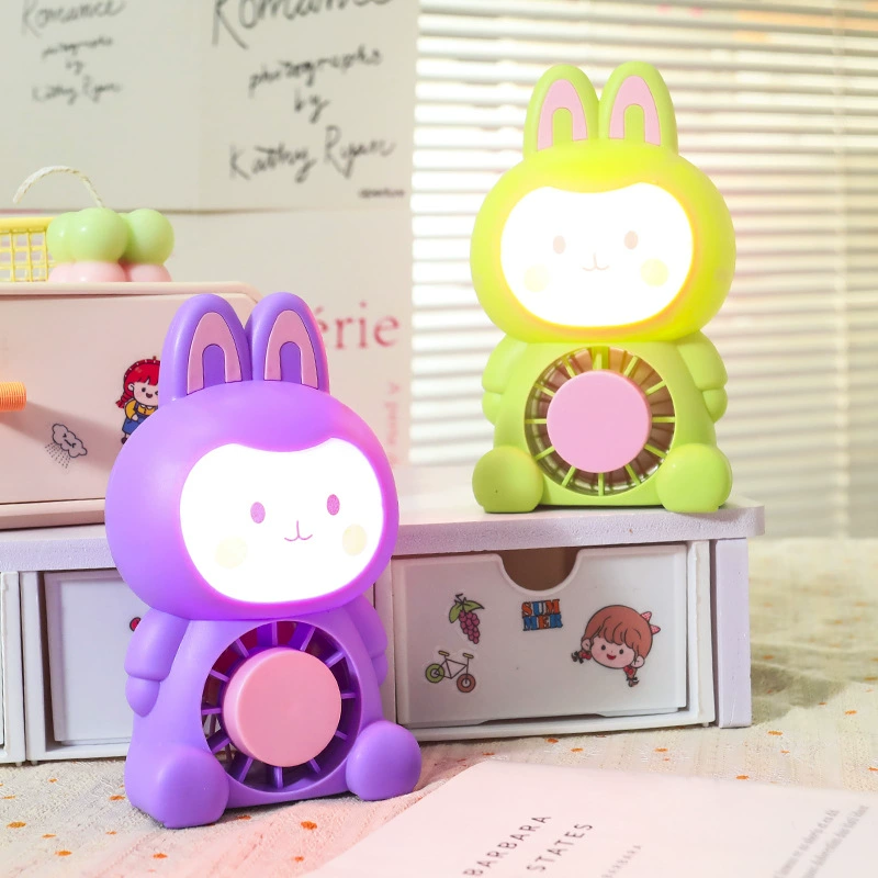  cartoon rabbit, table cooling lightweight air fan, Birthday gift
