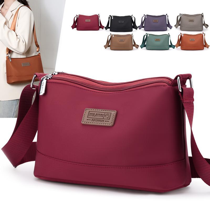 Women's Oxford Cloth Crossbody Bag 2025 New Arrival Large Capacity Multi-Compartment Lightweight Shoulder Bag Fashion Canvas Bag - Thumbnail 3