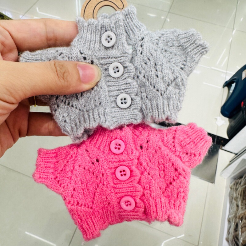 仅衣服一二代三代钥匙扣Labubu衣服挂件拉布布扣子气质毛衣开衫|undefined