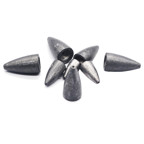 Lead pendant wholesale anti-hanging bottom bullet lead autumn Texas fishing group lead head hook lead through heart lead pendant fishing gear accessories