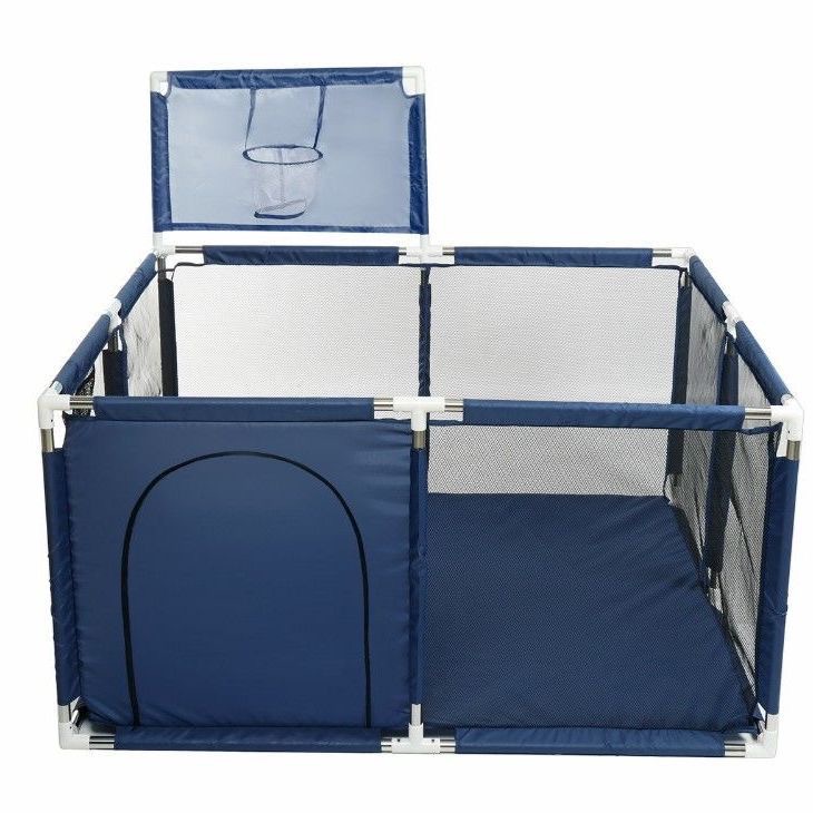 Valla de juegos para niños, valla protectora para bebés, tapete de gateo, protección de seguridad para el hogar en interiores