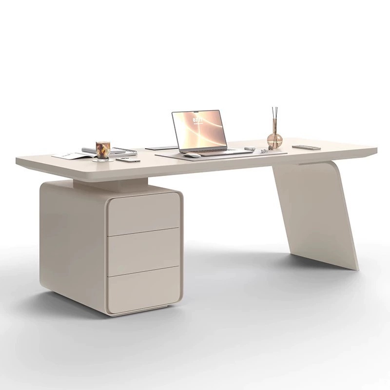 Escritorio de estudio italiano minimalista pintura curada simple salón de belleza moderno escritorio de computadora mesa de consulta de belleza oral