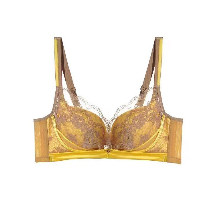 3189 entidad sexy contraste color encaje ropa interior ajustable traje cómodo inalámbrico tamaño pecho empuja hacia arriba el sujetador