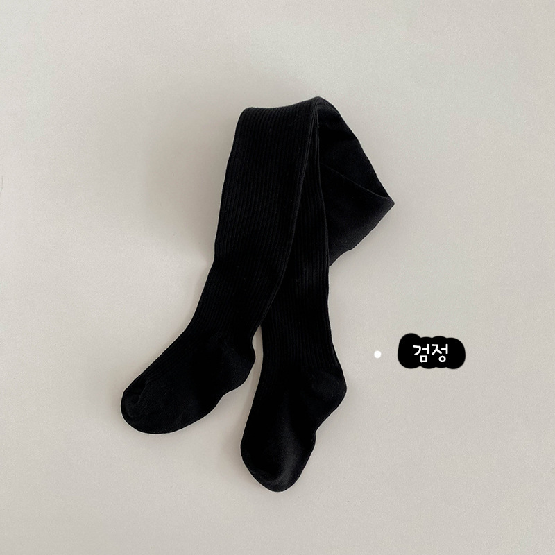 1385 pantimedias para niños al por mayor de Primavera de color sólido de doble aguja de los niños leggings de algodón tira de los NIÑOS Calcetines de baile