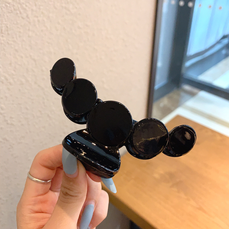 Otoño e invierno, Maillard, clip de agarre de color café, horquilla de cabeza para mujer, horquilla de sentido avanzado, clip de tiburón, volumen de cabello grande, clip múltiple