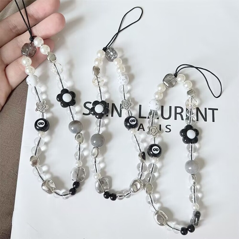 Dark Sweet Cool Spicy Girl Phone Chain Fashion Girl Pendant Versatile Ccd Camera Accessory Trendy Spicy Wrist Strap