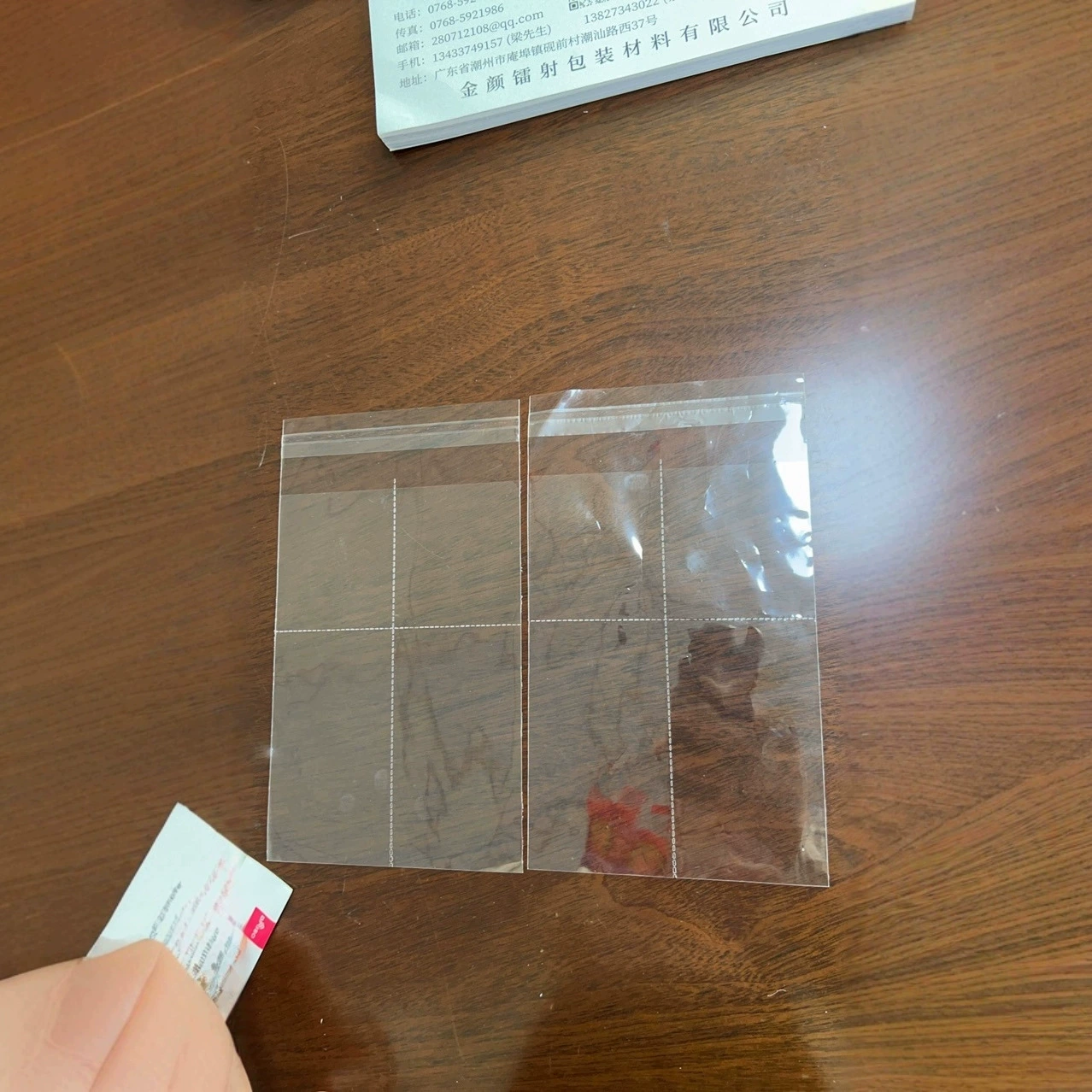 Самоклеящийся пакет OPP5 с сеткой и отверстиями с обеих сторон, пакет OPP с головкой для карт, сращенный самоклеящийся пакет для хранения небольших подарков из полипропилена