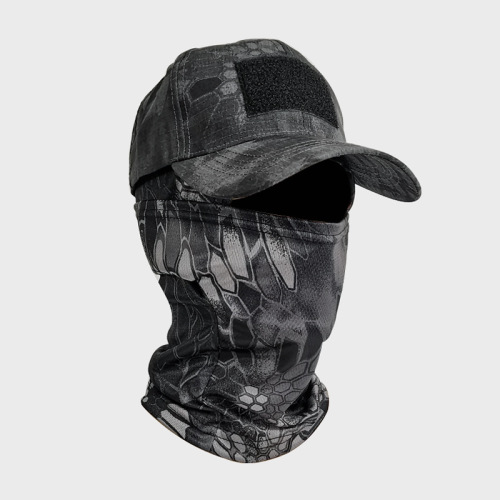 Cross-border camouflage baseball cap mask set outdoor camping hiking mountaineering fishing sun protection sports cap