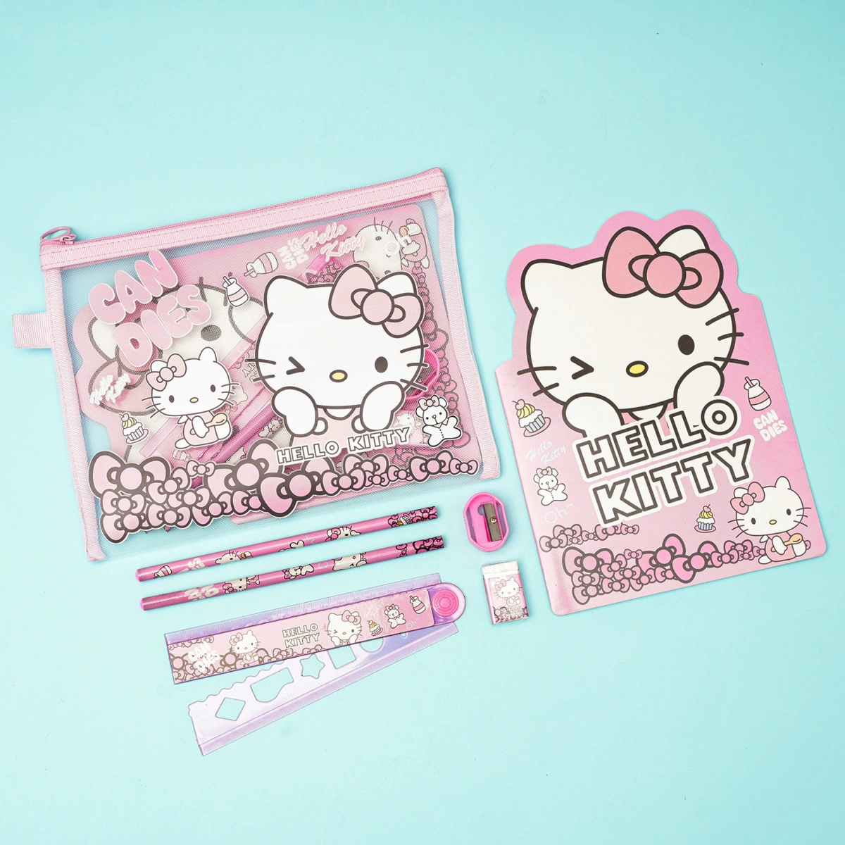 Sanrio, карман канцелярские товары, набор для учеников начальной школы, пенал для детей, подарок на день рождения, оптом