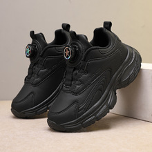 跨境童鞋小白鞋批发儿童鞋黑色波鞋运动鞋运动会舞蹈男童鞋晋江鞋