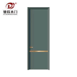 轻奢莫兰迪烤漆门现代卧室门新中式房间静音实木复合门简约风