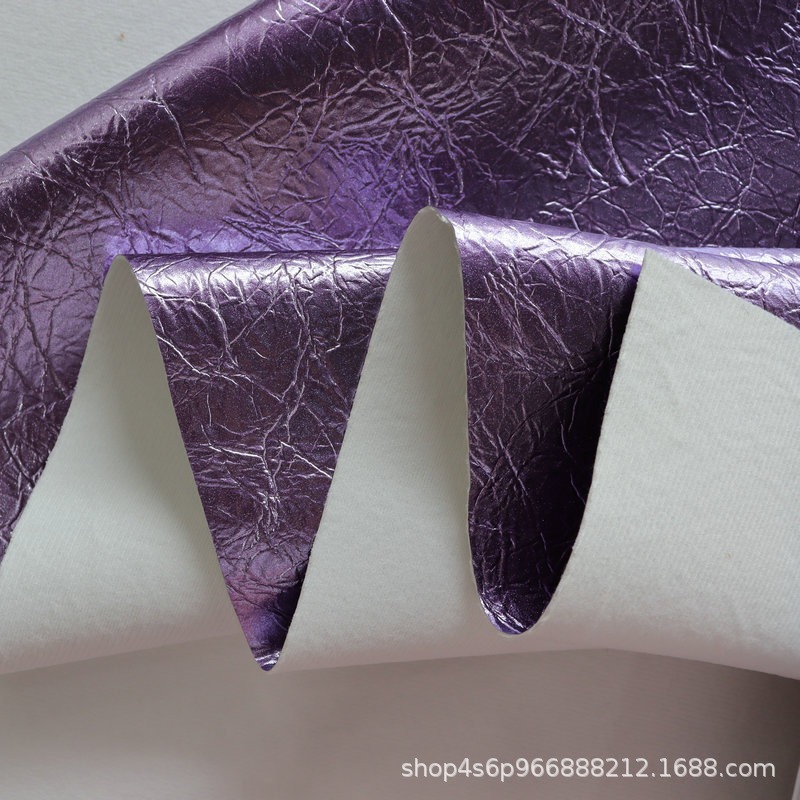 Metal perlado agrietado resistente a la oxidación pu estampado cuero especial bolsos bolsos zapatos ropa tela juguete