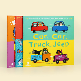 Маленький автомобиль Peng-Car Car Truck Jeep New Nuns Rhymes Series Three Books of English Original Reading Edition