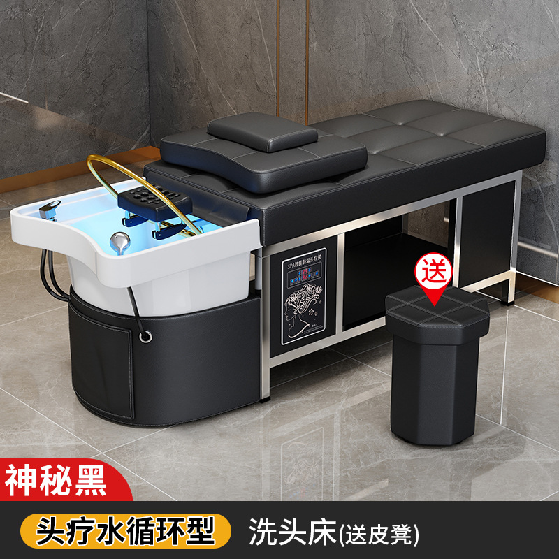 Cuenca de cerámica-misterioso negro + circulación de agua