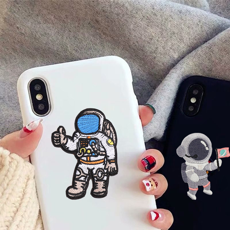 卡通刺绣宇航员飞行员太空人实验员布贴衣服包包牛仔裤装饰贴花