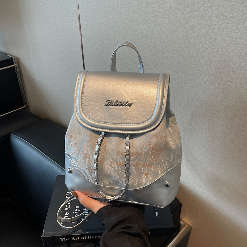 Mochila de nicho de textura superior para damas 2025, otoño, nueva exquisita mochila de viaje, mochila de mujer