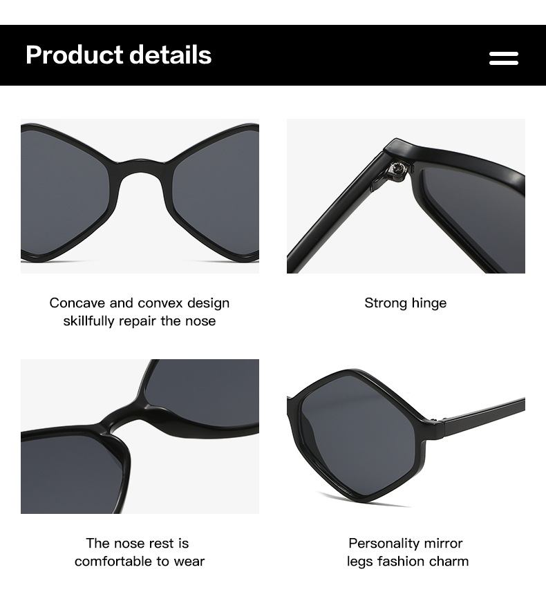 55g Weight Full Frame Glasses Structure Sunglasses Classification Ac, UV400 Protection Lens Material Square Glasses Style Outdoor, Travel Occasion Solid Color Pattern All Seasons Season Women's Gender Elegant, Simple Style Style Elegant Simple Style Solid Color Ac UV400 Protection Square Full Frame Women's Sunglasses 15