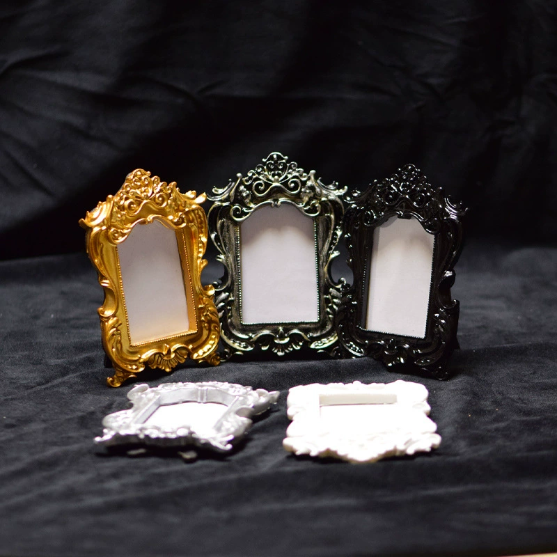 Ретро в европейском стиле тисненая фоторамка украшение для дома в семье художественный свет Роскошная резная вертикальная фоторамка