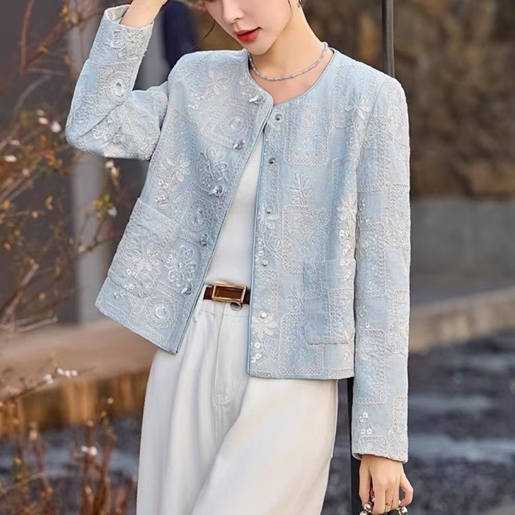 一件代发简约奢华外套2025秋季新款小香风洋气百搭气质法式外套女|undefined