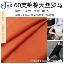 180克锦棉天丝罗马 冰爽高弹 亲肤柔软 合用T恤 休闲服饰针织布料