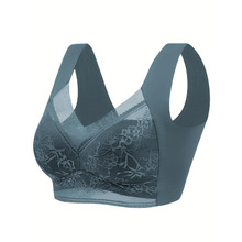 O 83588 Plus Size French Wireless Bralette ���뷨ʽ�޸�Ȧ��