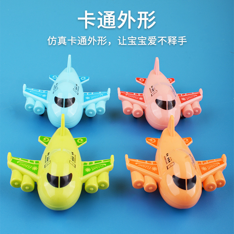 Juguetes para niños, mini avión pequeño, versión Q de dibujos animados, modelo de simulación de avión de pasajeros, regalo para bebés al por mayor