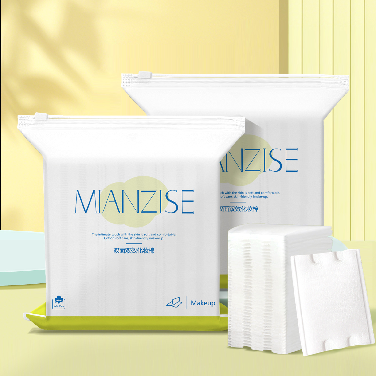 1000 rebanadas de algodón maquillaje húmedo, rebanadas de algodón maquillaje húmedo especiales, rebanadas de algodón maquillaje desechables, rebanadas de algodón limpiador, algodón delgado
