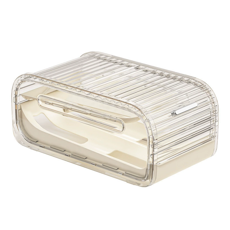 Rolling egg storage box double-layer egg rack automatic egg rolling device refrigerator egg storage box kitchen fresh-keeping egg box