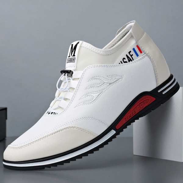 comfortable sneakers for leisure English style with hidden heel