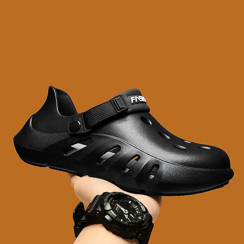 Summer Ew Model Of Clogs Wear, Trendy Outdoor Beach Sandals, Top Quality Sporty Casual Slip-On Closed-Back Driving Slippers For_voghion.com