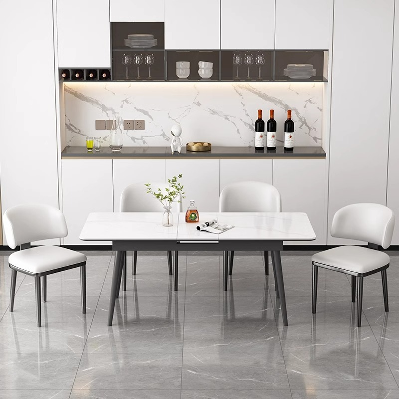 Sillas de comedor minimalistas italianas diseñadas sillas nórdicas modernas sillas de respaldo domésticas de lujo ligero sillas de mesa de comedor de alto nivel