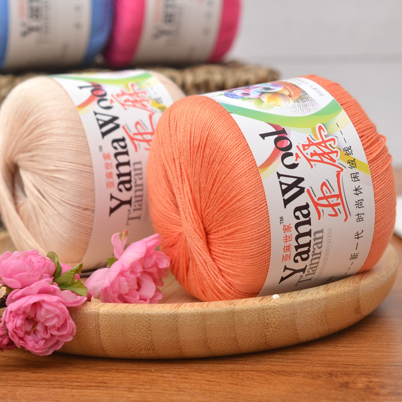 No. 5 Lace Thread Linen Thread Lace Thread Pure Cotton Hand Knitting Crochet Thread Baby Baby Wool Manufacturer Wholesale