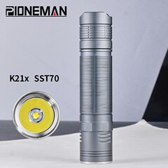 pioneman匹欧曼K21x强光手电筒21700小直手SFT40