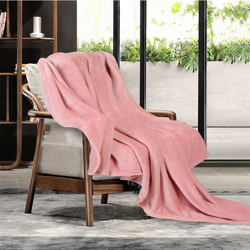 纯色毛毯子珊瑚绒法兰绒春秋冬天盖毯单人学生宿舍铺床盖被毯