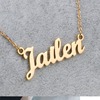 Accessory stainless steel, necklace, pendant with letters, Korean style
