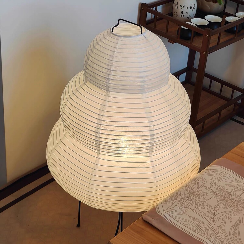 Cross-Border Isamu Noguchi Japanese-Style Rice Paper Table Lamp Living Room High-End Designer Art Decoration Bedside Night Lamp Wabi-Sabi Style Cross-Border Isamu Noguchi Japanese-Style Rice Paper Table Lamp Living Room High-End Designer Art Decoration Bedside Night Lamp Wabi-Sabi Style