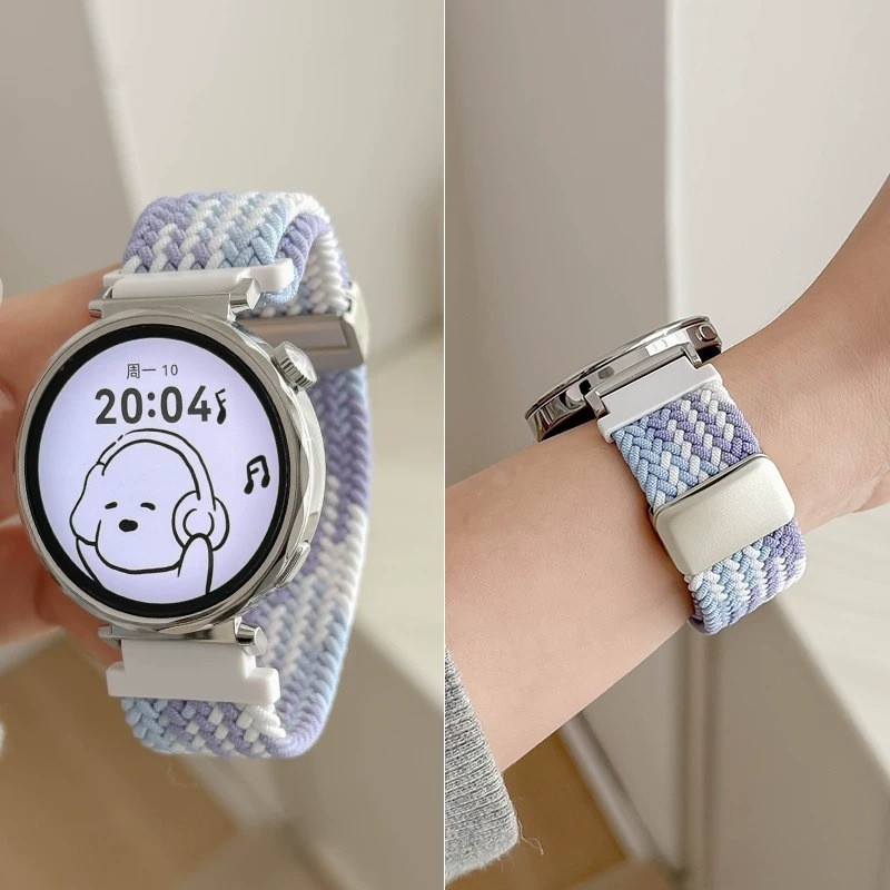 Suitable for Huawei Gt5 Watch Strap Gt4 Watch Watch5/4/32Pro Woven Breathable Nylon Magnetic Buckle Gt6Pro