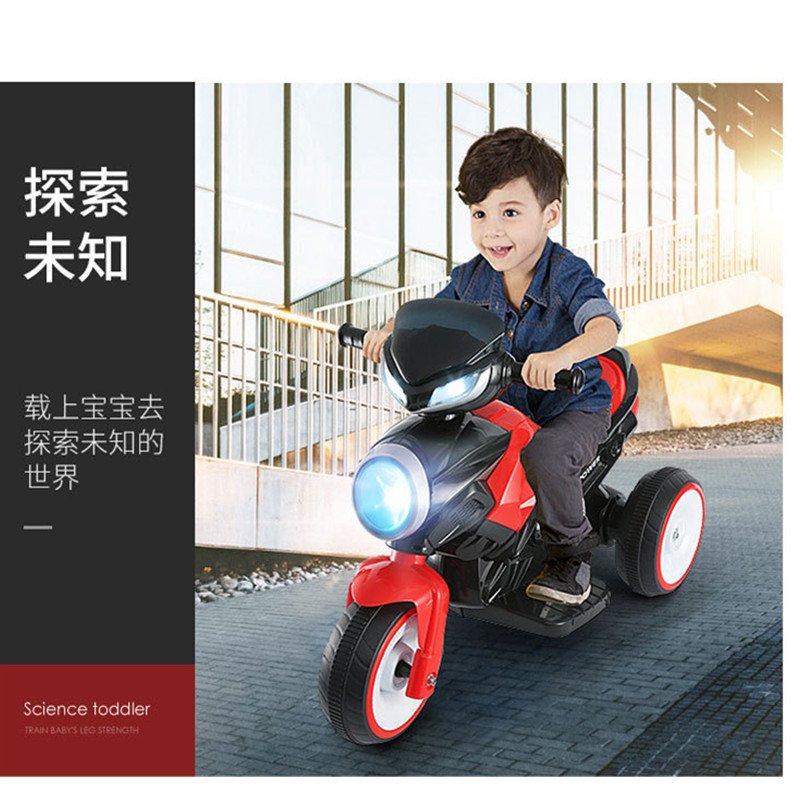 Comercio exterior nuevos niños de la motocicleta eléctrica rey triciclo puede sentarse cochecito Bebé y niñas juguete Coche