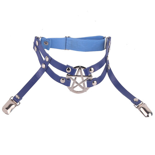 Manufacturer sells Korean style five-pointed star decorated adjustable leg rings leg rings European and American sexy duckbill buckle garters