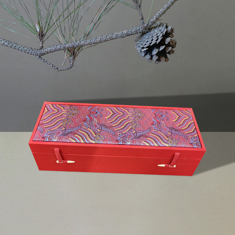 陶瓷玻璃茶杯四杯包装锦盒高档商务伴手礼国庆年会送礼礼物包装盒